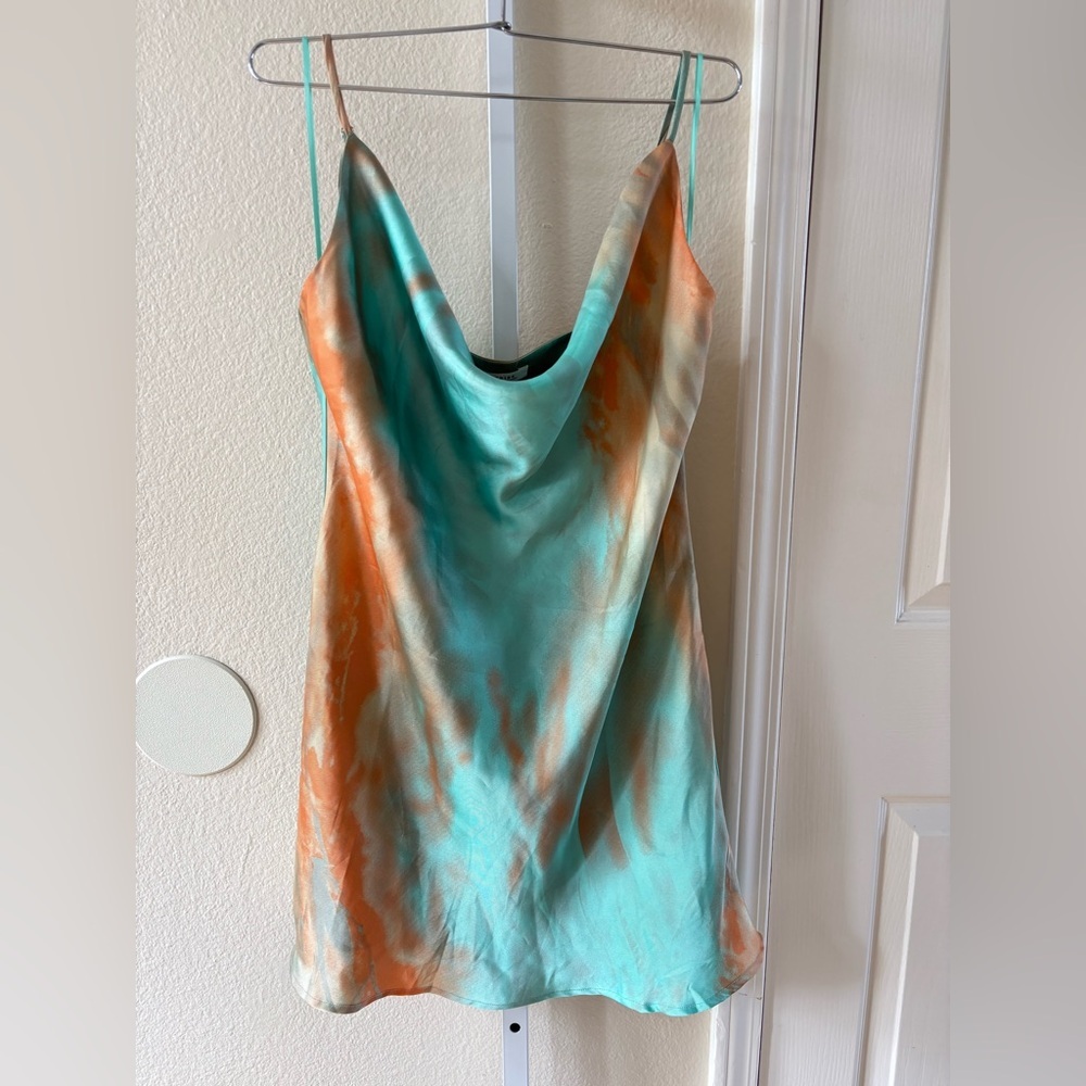 NWT - 12th Tribe Ventura Tie Dye Mini Slip Dress - Size L - Picture 5 of 7